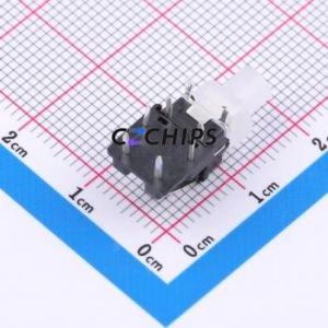 K6-6156F-02 Tactile Switch Through hole Component (THT) Switch 1.6N Right Angle Insert 6.8mm 6.8mm - Product Image 2