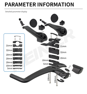 MEINIER Nouveau Guidon de Vélo de Route en Carbone 400mm/420mm de Largeur, Guidon de Course TT en Carbone pour Barres Aéro - Product Image 3