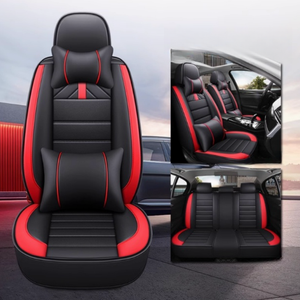 Accessoires de <span class=keywords><strong>voiture</strong></span> Housse de siège de <span class=keywords><strong>voiture</strong></span> universelle en cuir de luxe avec oreillers Toutes saisons Ensemble complet de housse de siège de <span class=keywords><strong>voiture</strong></span> - Product Image 2