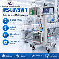 Machine de marquage laser UV IPS-LUV5W T pour plastique et verre, machine d'impression UV, marqueur laser 5W, système de codage de précision 355nm