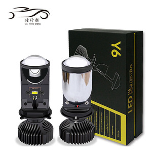 Vendita calda H4 High Low Beam LED Mini proiettore lampadine per fari lampada per automobili 8000LM luce focalizzata h4 led headlightLens Y6 - Product Image 1