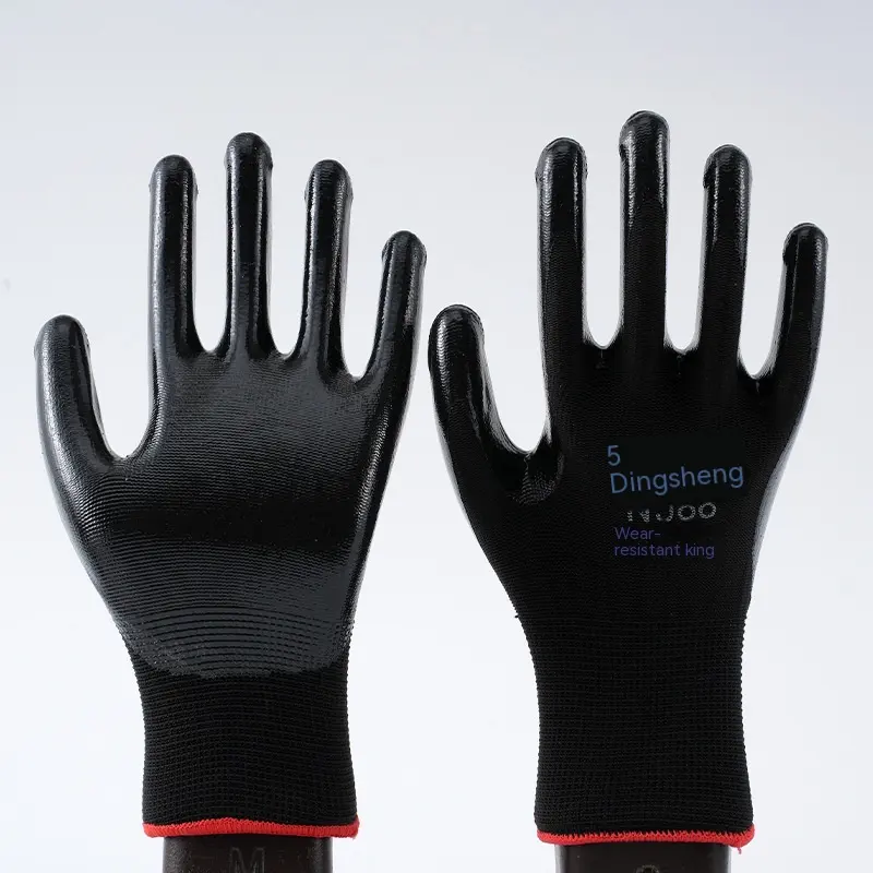 Dreizehn Nadel Nitril Handschuhe Spot Großhandel Nylon weißes Garn blaue Handschuhe Ding Qing imprägnierte Gummi handschuhe Großhandel