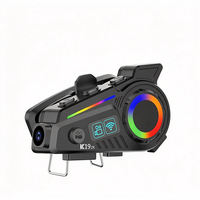 K19 Motosiklet Kaskı Kulaklığı 4K Kamera DVR Video Kaydedici IP65 60H RGB Işık GPS Destekli Özel Logo Kask Kulaklığı