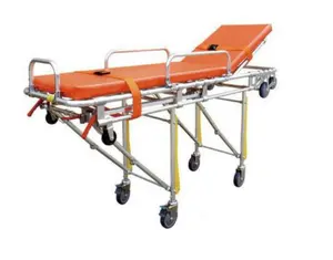 High Quality Aluminum Alloy Hospital Trolley Bed Emergency Equipment Ambulance Stretcher