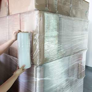 Film étirable transparent haute brillance, extra épais, de qualité industrielle, renforcé, pour déménagement et emballage de palettes - Product Image 1