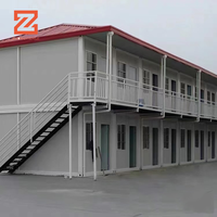 Offre Spéciale Maison en conteneur modulaire de 2 étages Maison préfabriquée en module de conteneur à plat pour hôtel