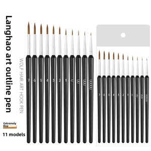 Ensemble de <span class=keywords><strong>pinceaux</strong></span> à peinture de précision, miniatures, fins, pour la peinture miniature, kit de <span class=keywords><strong>pinceaux</strong></span> micro-art, aquarelle, acrylique - Product Image 6