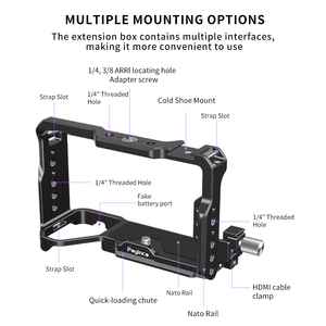 Cage Vidéo Complète en Alliage d'Aluminium pour Appareil Photo <span class=keywords><strong>Sony</strong></span> A7C II/A7C R, Accessoires de Stabilisation Vidéo - Product Image 2