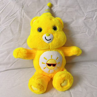 Peluche Ours Arc-en-ciel Personnalisé avec Logo, Chapeau d'Anniversaire, Jouet en Peluche Ours des Soins, Poupée en Peluche, Ours en Peluche, Coussin Décoratif pour Canapé