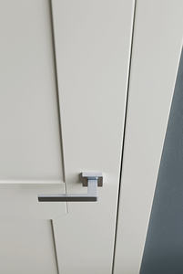 Shaker Gong Groove pré-accroché <span class=keywords><strong>blanc</strong></span> Style européen américain <span class=keywords><strong>bloc</strong></span> cannelé chêne noyer sécurité intérieur chambre <span class=keywords><strong>porte</strong></span> en bois massif - Product Image 5