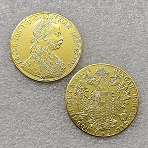 1873-1915 Oostenrijk 4 Ducat antieke stijl herdenkingsmunten, geschenken, woondecoratie - Product Image 6