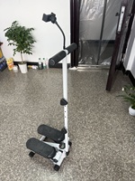 Mini stepper hydraulique de qualité supérieure avec barre de maintien et support pour téléphone portable pour entraînement aérobie à domicile
