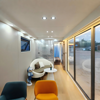 Capsule spatiale flottante KT, nouvelle maison mobile, maison flottante préfabriquée en acier pour maison miniature en plein air, maison de bateau de luxe