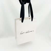 Vente en gros de sacs à poignée de luxe imprimés sur mesure recyclables emballage de détail ruban vêtements cadeaux en fourrure avec logo de marque artistique
