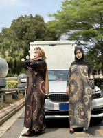 Abaya en Lin Tendance ODM en Gros, Quatre Tailles, Respirante, Séchage Rapide, Printemps-Été-Automne, Robe Modeste Quotidienne pour Femmes Musulmanes