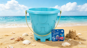 Secchiello da Spiaggia in Plastica Colorato per Bambini, Giocattolo Leggero e Resistente per Costruire Castelli di Sabbia in Estate - Product Image 2