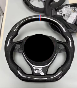 Para <span class=keywords><strong>BMW</strong></span> 2014 535D <span class=keywords><strong>volante</strong></span> de fibra de carbono negro cuero perforado carbono M Sport para <span class=keywords><strong>BMW</strong></span> E90 <span class=keywords><strong>328i</strong></span> <span class=keywords><strong>volante</strong></span> - Product Image 4