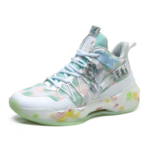 Baskets montantes décontractées pour hommes, inspirées du basketball, en maille et cuir synthétique, respirantes, style streetwear, confortables pour le quotidien - Product Image 3