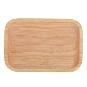 Plateau de service carré en chêne, couleur unie, style simple, pour thé, café, fruits, petit-déjeuner, pain, usage domestique - Product Image 2