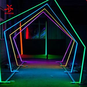 Nuovo arrivo su larga scala RGB Tunnel al Neon percorso luce puntelli per decorazioni all'aperto cerimonie Festive natale Halloween - Product Image 2