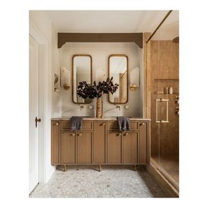 Ensemble <span class=keywords><strong>de</strong></span> meuble-lavabo <span class=keywords><strong>de</strong></span> <span class=keywords><strong>salle</strong></span> <span class=keywords><strong>de</strong></span> <span class=keywords><strong>bain</strong></span> avec miroir et éclairage pour <span class=keywords><strong>une</strong></span> installation résidentielle complète et des projets <span class=keywords><strong>de</strong></span> rénovation <span class=keywords><strong>de</strong></span> la maison avec plan <span class=keywords><strong>de</strong></span> travail - Product Image 5