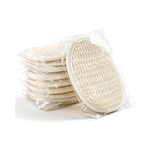 Éponge exfoliante pour le visage en sisal 100% naturel de qualité supérieure, démaquillant, débouche les pores, élimine les points blancs, brosses de bain, éponges exfoliantes - Product Image 1