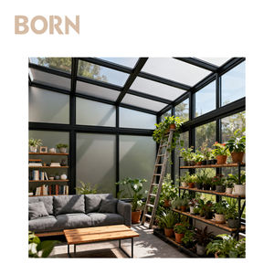 <span class=keywords><strong>Precio</strong></span> de fábrica personalizado térmicamente roto vidrio de aluminio Sunroom vivero creciente jardín casa Mini invernadero para flores - Product Image 5