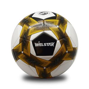 Welstar yüksek kalite tasarım makinesi resmi boyutu 5 özel baskı futbol topu ile dikili futbol topu - Product Image 1