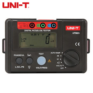 เครื่องทดสอบ RCD ELCB ดิจิตอล UNI-T รุ่น UT582+ เครื่องตรวจจับกระแสไฟรั่วไหลสำหรับการทดสอบความปลอดภัยทางไฟฟ้า - Product Image 1