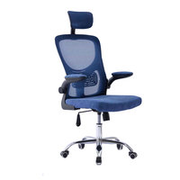 Chaises de bureau contemporaines bureau ergonomique ordinateur pivotant maille bleu chaise de travail de bureau à domicile