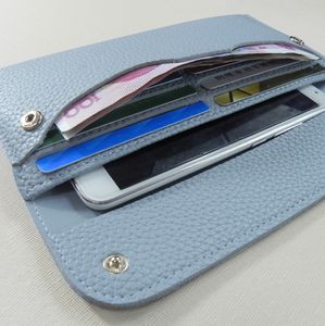 กระเป๋าใส่บัตรและเงินดีไซน์หรู ปี 2025 ทำจากหนัง PU สไตล์วินเทจ ทันสมัย จุเหรียญได้เยอะ กระเป๋าสตางค์ทรงยาวบางเฉียบ - Product Image 4