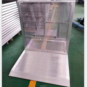 Barriera di controllo della folla di sicurezza in alluminio con rivestimento di potere nero di superficie concerto crash pieghevole colpo attraverso la barricata per l'evento - Product Image 2