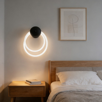 Applique murale LED moderne et minimaliste pour salon, chambre et bureau, avec interrupteur et haute luminosité