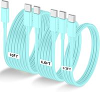 Câble de chargeur USB 2.0 Type C PD 60W 1M 2M 3M TPE avec ABS Câble de données de charge rapide USB C pour téléphone portable pour iPhone