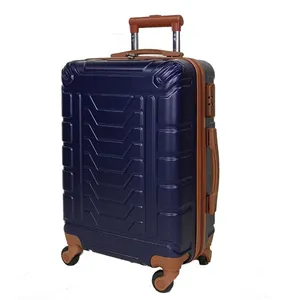 Koper Traveling Koper Koper Bawaan, Koper Carry-On, Tongkat Aluminium Troli Kustom dengan Logo