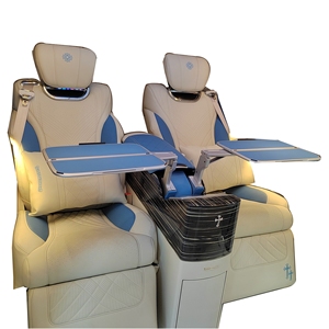 Siège de voiture électrique de luxe personnalisé en microfibre OEM pour aviation, confortable, avec table intégrée - Product Image 1