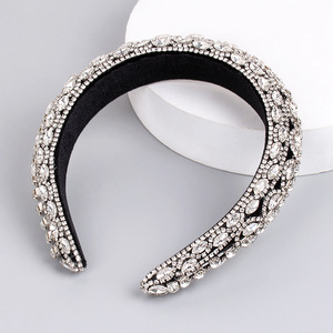 Serre-têtes Hua Liyu pour femmes, ornés de strass, argentés, dorés, noirs, colorés, style baroque, accessoires pour cheveux pour mariage, fête, cadeau - Product Image 4