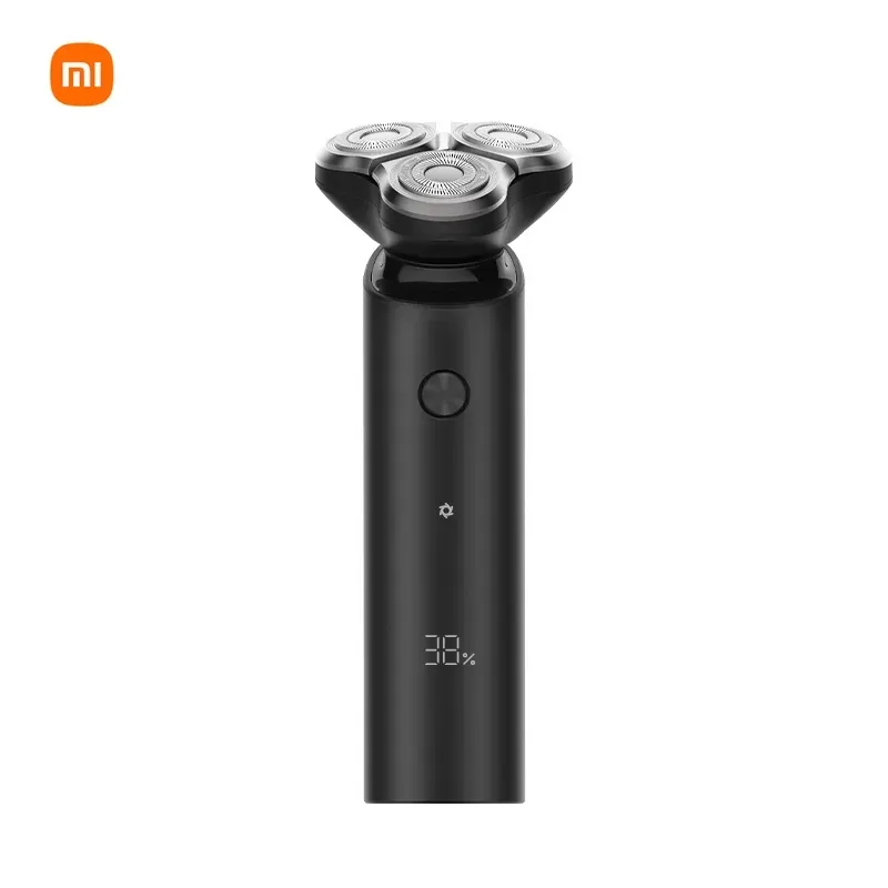 Pour Xiaomi Rasoir électrique pour hommes S500 Rasoir flexible portable 3 têtes Rasage à sec et humide Tondeuse à barbe lavable Intelligent à faible bruit