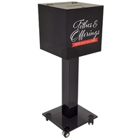 Boîte à suggestions moderne en acrylique personnalisée avec serrures pour collectes de fonds, événements religieux, décoration et urne de vote électorale