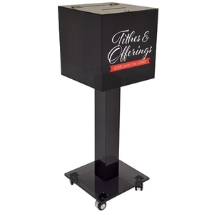 Caja de sugerencias de donaciones de colección de acrílico personalizada con cerraduras para eventos de iglesia, decoración, urna electoral - Product Image 3