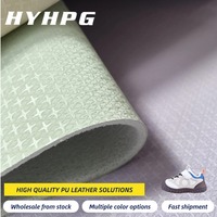 Microfibre imitation PU écologique mate avec motif croisé régulier, tissu de support tricoté de 1,4 mm pour chaussures et sacs FC323