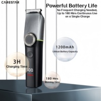 Kit de toilettage pour homme OEM 5-en-1, tondeuse multifonctionnelle, étanche IPX6, 1200 mAh, écran LCD, tondeuse sans fil
