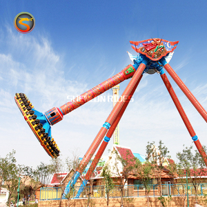 Manège à bascule <span class=keywords><strong>Luna</strong></span> <span class=keywords><strong>Park</strong></span>, <span class=keywords><strong>jeu</strong></span> de frisbee à marteau, moteur électrique, grand balançoire extérieure, manège à pendule - Product Image 4