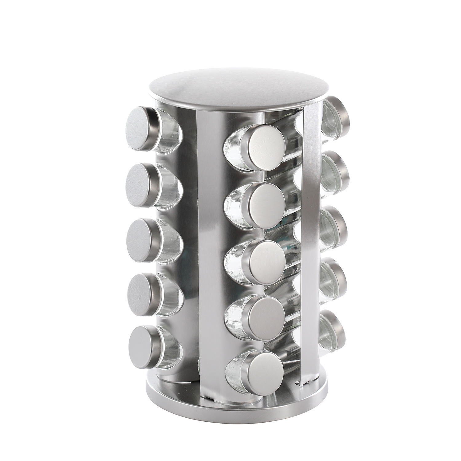 ชั้นวางกลมพร้อมขวดโหล20ชิ้น