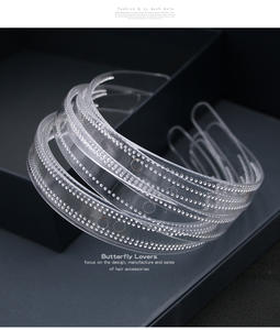 بالجملة ديي عصابات رأس شفافة للنساء النسخة الكورية عدم الانزلاق تقويمها باستمرار الفتيات الرياضة عصابات الرأس - Product Image 4