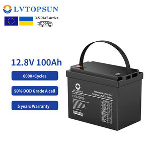 LVTOPSUN Achetez une batterie au lithium Batterie rechargeable longue durée Pack de batteries à cycle profond Batterie au lithium-ion Lifepo4 12v pour système solaire - Product Image 1