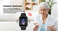 Bracelet de sécurité pour personnes âgées atteintes de la maladie d'Alzheimer, montre connectée avec géolocalisation 2/3/4G, appel vidéo, SOS d'urgence, traceur GPS personnel pour personnes âgées