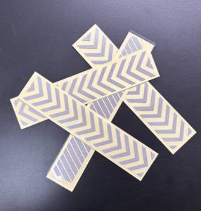 Etichetta Riflettente Personalizzata con Numero Annuale, Angoli Arrotondati, Distintivo di Sicurezza Notturna Riflettente - Product Image 2