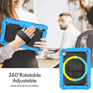 Funda protectora de pantalla resistente para <span class=keywords><strong>iPad</strong></span> de 10. ª generación de 10,9 pulgadas, cinturón de hombro con soporte giratorio integrado 360 - Product Image 2
