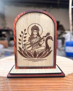 Marco de Madera Premium para Ídolos, Pieza Decorativa para el Hogar, Templo, Oficina, Escritorio, Tablero de Auto, Regalo Espiritual y Religioso - Product Image 1